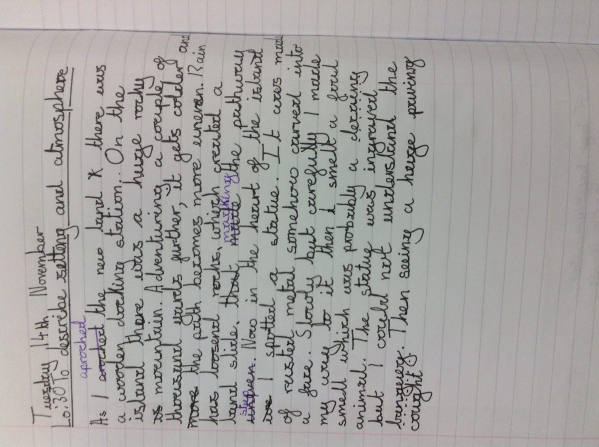 Year 5 Writing Scholes Elmet Primary School Leeds