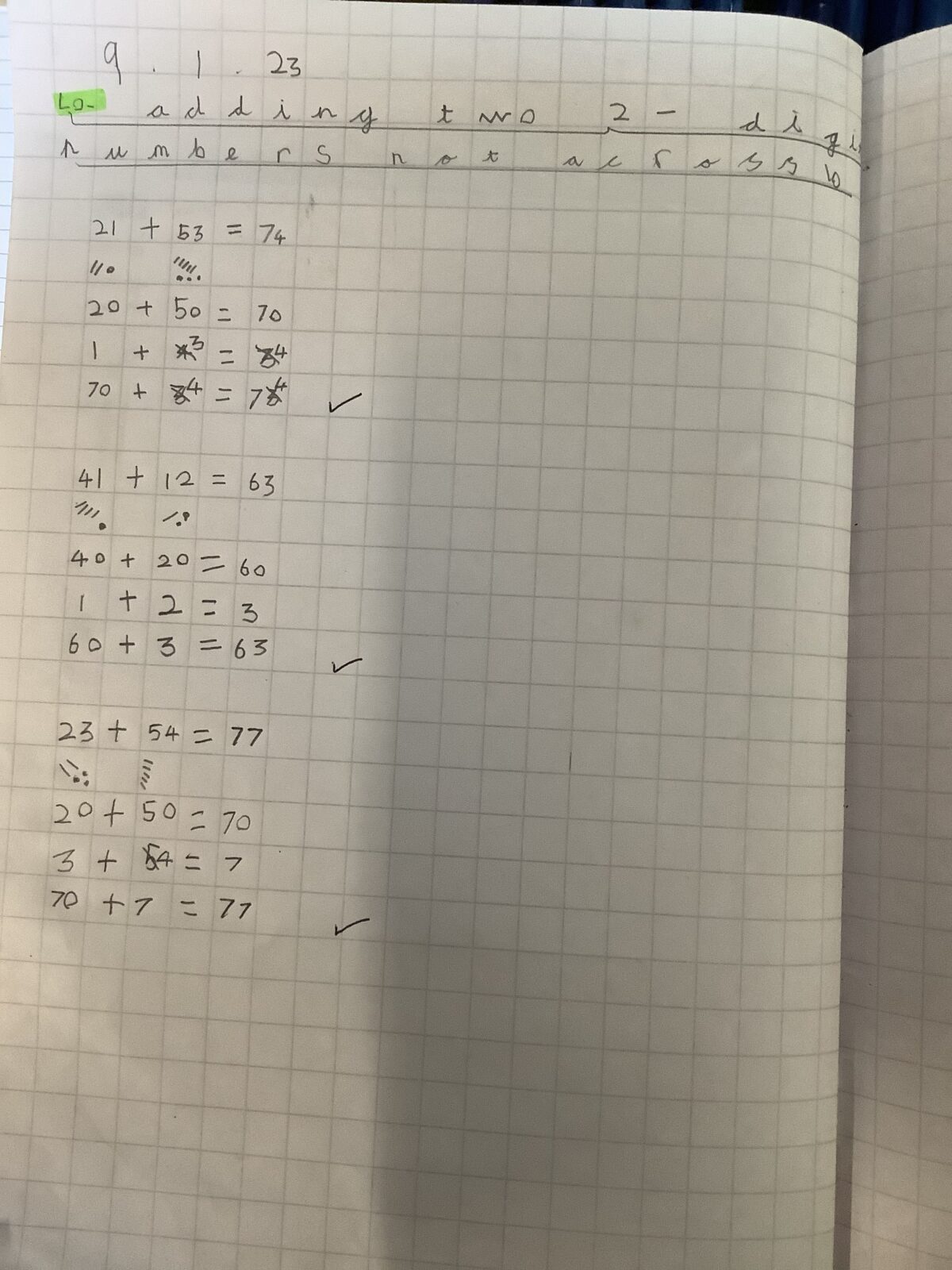 Maths: adding two 2-digit numbers - Scholes (Elmet) Primary School, Leeds